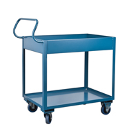 Deep Lipped Service Cart, 2 Tiers, 24" W x 47" H x 36" D, 1200 lbs. Capacity Pryde Industrial Inc.