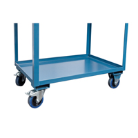 Mobile Service Cart, 2 Tiers, 24" W x 57" H x 40" D, 1200 lbs. Capacity Pryde Industrial Inc.