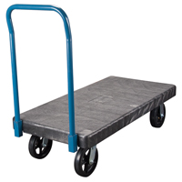 Chariots &agrave; plateforme en plastique, 60" lo x 30" la, 2000 lb cap, Roues Caoutchouc moul&eacute; Pryde Industrial Inc.