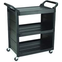 Chariot de service avec panneaux d'extr&eacute;mit&eacute;s, 3 tiers, 18-5/8" x 36-5/8" x 33-5/8", Capacit&eacute; 150 lb Pryde Industrial Inc.