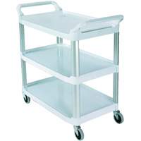 Chariot avec tablette et parois ouvrantes, 3 tiers, 40" x 37" x 20", Capacit&eacute; 300 lb Pryde Industrial Inc.