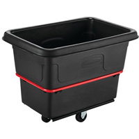 Chariot utilitaire &agrave; usage intensif, Plastique recycl&eacute; noir, 26"/38-3/8" lo x 26"/38-2/5" la x 28-1/4"/28-3-10" h, Volume 8 pi³, Capacit&eacute; 700 lb Pryde Industrial Inc.