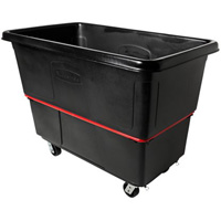 Chariot utilitaire &agrave; usage intensif, Plastique recycl&eacute; noir, 59"/34-5/8" lo x 34"/59-1/64" la x 42-1/16"/42-7/8" h, Volume 27 pi³, Capacit&eacute; 1200 lb Pryde Industrial Inc.