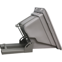 Conteneur autobasculeur, Poly&eacute;thyl&egrave;ne, 5/8 vg³, Gris Pryde Industrial Inc.