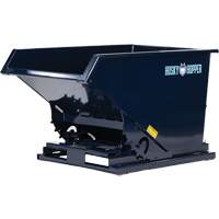 Conteneur autobasculeur, Acier, 1 vg³, Bleu Pryde Industrial Inc.