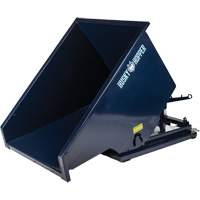 Conteneur autobasculeur, Acier, 1 vg³, Bleu Pryde Industrial Inc.
