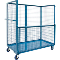 Wire Mesh Stock Truck, Steel, 24" x 55" x 36", 1200 lbs. Capacity Pryde Industrial Inc.