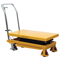 Hydraulic Scissor Lift Table, 19.5" L x 35.5" W/35-1/2" L x 19-1/2" W, Steel, 770 lbs. Capacity Pryde Industrial Inc.