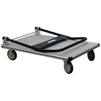 Folding Handle Platform Truck, Aluminum, 550 lbs., 35-1/2" L x 24" W, 35-1/2" High Pryde Industrial Inc.