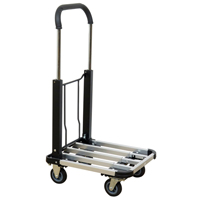Folding Handle Platform Truck, Aluminum, 300 lbs., 28" L x 16" W, 37.75" High Pryde Industrial Inc.