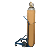 Professional Double Gas Cylinder Truck CC-2, Mold-on Rubber Wheels, 16-7/8" W x 7-1/4" L Base, 500 lbs. Pryde Industrial Inc.