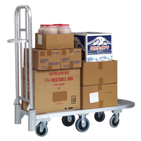 Chariot en aluminium pour marchandise, 20" la x 55-1/4" lo, 1200 lb cap, Roues Polyur&eacute;thane Pryde Industrial Inc.