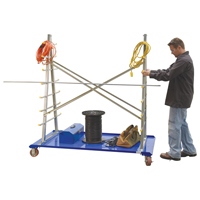Chariot &agrave; cadre en A pour barres et tuyaux, Acier, 36-3/4" la x 73-3/4" p x 72-1/2" h, Capacit&eacute; de 2000 lb Pryde Industrial Inc.