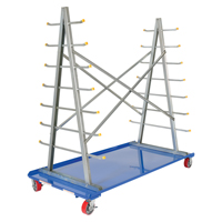 Chariot &agrave; cadre en A pour barres et tuyaux, Acier, 36-3/4" la x 73-3/4" p x 72-1/2" h, Capacit&eacute; de 2000 lb Pryde Industrial Inc.