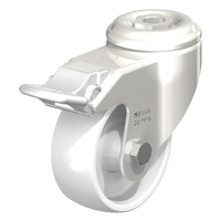 Roulette en nylon acier inoxydable, Pivotant avec frein, Diam&egrave;tre 3-1/8" (79,5 mm), Capacit&eacute; 265 lb (120 kg) Pryde Industrial Inc.