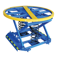 Spring-Operated Pallet Lifter, 43-5/8" L x 43-5/8" W, 4400 lbs. Cap. Pryde Industrial Inc.