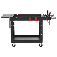 Chariot utilitaire robuste et polyvalent, 2 tiers, 25-1/5" x 36" x 51-1/2", Capacit&eacute; 500 lb Pryde Industrial Inc.