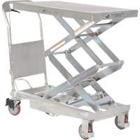 Manual Hydraulic Scissor Lift Table, 35-1/2" L x 20" W, Partial Stainless Steel, 800 lbs. Capacity Pryde Industrial Inc.