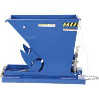 Conteneur autobasculeur, Acier, 1/3 vg³, Bleu Pryde Industrial Inc.