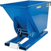 Conteneur autobasculeur, Acier, 3/4 vg³, Bleu Pryde Industrial Inc.