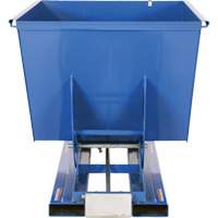 Conteneur autobasculeur, Acier, 1-1/2 vg³, Bleu Pryde Industrial Inc.