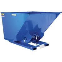 Conteneur autobasculeur, Acier, 2-1/2 vg³, Bleu Pryde Industrial Inc.