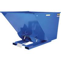 Conteneur autobasculeur, Acier, 2-1/2 vg³, Bleu Pryde Industrial Inc.