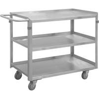 Chariot avec tablettes de calibre industriel, 3 Tiers, 16-3/4" la x 34" h x 30-7/16" p, Capacit&eacute; 600 lb Pryde Industrial Inc.