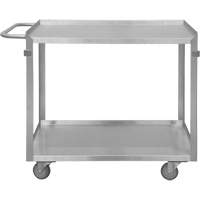 Chariot avec tablettes de calibre industriel, 2 Tiers, 22-1/2" la x 34" h x 42-7/16" p, Capacit&eacute; 600 lb Pryde Industrial Inc.