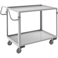 Chariot avec tablettes de calibre industriel, 2 Tiers, 22-1/2" la x 36-1/2" h x 42-7/16" p, Capacit&eacute; 600 lb Pryde Industrial Inc.
