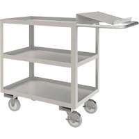 Industrial Grade Order Picking Cart, 39" H x 18-1/8" W x 45" D, 3 Shelves, 1200 lbs. Capacity Pryde Industrial Inc.