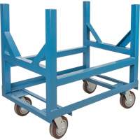 Pipe & Bar Cradle Truck, 24" L x 24" W x 34" H, 2500 lbs. Capacity, Polyurethane Wheels Pryde Industrial Inc.