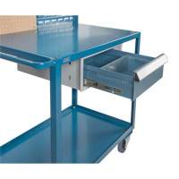 Mobile Service Cart, 2 Tiers, 24" W x 57" H x 40" D, 1200 lbs. Capacity Pryde Industrial Inc.