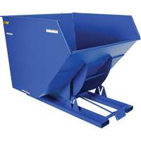 Conteneur autobasculeur, Acier, 4 vg³, Bleu Pryde Industrial Inc.