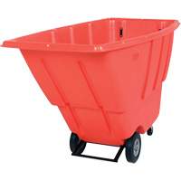 Tilt Truck, Polyethylene, 0.5 cu. yd., 450 lbs. Load Capacity Pryde Industrial Inc.