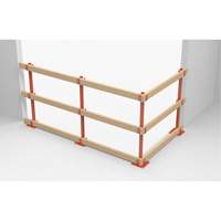 ProGuards Temporary Guard Rail Posts, 8" W x 39" H, Orange Pryde Industrial Inc.