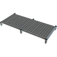 Adjustable Height One-Step Work Platform, 24" W x 59" D, 800 lbs. Capacity, All-Welded Pryde Industrial Inc.