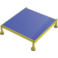 Adjustable Height One-Step Work Platform, 24" W x 24" D, 800 lbs. Capacity, All-Welded Pryde Industrial Inc.