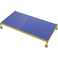 Adjustable Height One-Step Work Platform, 24" W x 48" D, 800 lbs. Capacity, All-Welded Pryde Industrial Inc.