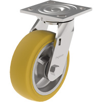 21 Series Medium-Duty Caster, Swivel, 4" (101.6 mm), Urethane, 700 lbs. (317 kg.) Pryde Industrial Inc.