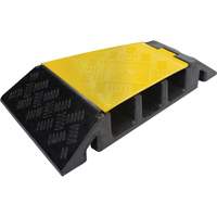 Protecteur de c&acirc;ble tourne-&agrave;-droite robuste Powerhouse, 3 canaux, 12" lo x 19,75" la x 3" h Pryde Industrial Inc.