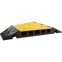 Protecteur de c&acirc;ble tourne-&agrave;-gauche robuste Powerhouse, 5 canaux, 12" lo x 19,75" la x 2,25" h Pryde Industrial Inc.