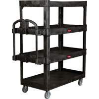 Chariot utilitaire robuste et ergonomique, 4 tiers, 24-1/4" x 62-2/5" x 54-1/10", Capacit&eacute; 700 lb Pryde Industrial Inc.
