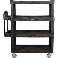 Chariot utilitaire robuste et ergonomique, 4 tiers, 24-1/4" x 62-2/5" x 54-1/10", Capacit&eacute; 700 lb Pryde Industrial Inc.