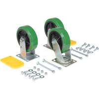 H Series Self-Dumping Hopper Caster Kit Pryde Industrial Inc.