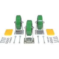 H Series Self-Dumping Hopper Caster Kit Pryde Industrial Inc.