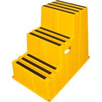 Escabeau industriel, 3 marches, 34-13/16" x 22-7/16" x Hauteur 28-1/2" Pryde Industrial Inc.