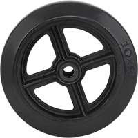 Mold-On Rubber Wheel, 10" (254 mm) Dia. x 2" (50.8 mm) W, 948 lbs. (430 kg) Capacity Pryde Industrial Inc.