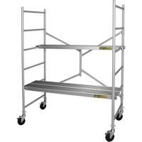 Portable Alu Series Scaffold, Aluminum Frame, 29" D x 72" H Pryde Industrial Inc.