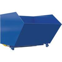 Conteneur autobasculeur robuste en style H, Acier, 1-1/2 vg³, Bleu Pryde Industrial Inc.